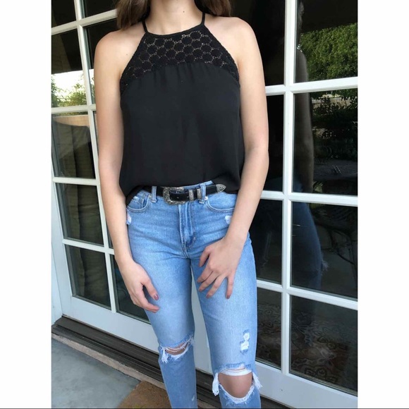 Black Halter Top - Picture 1 of 1